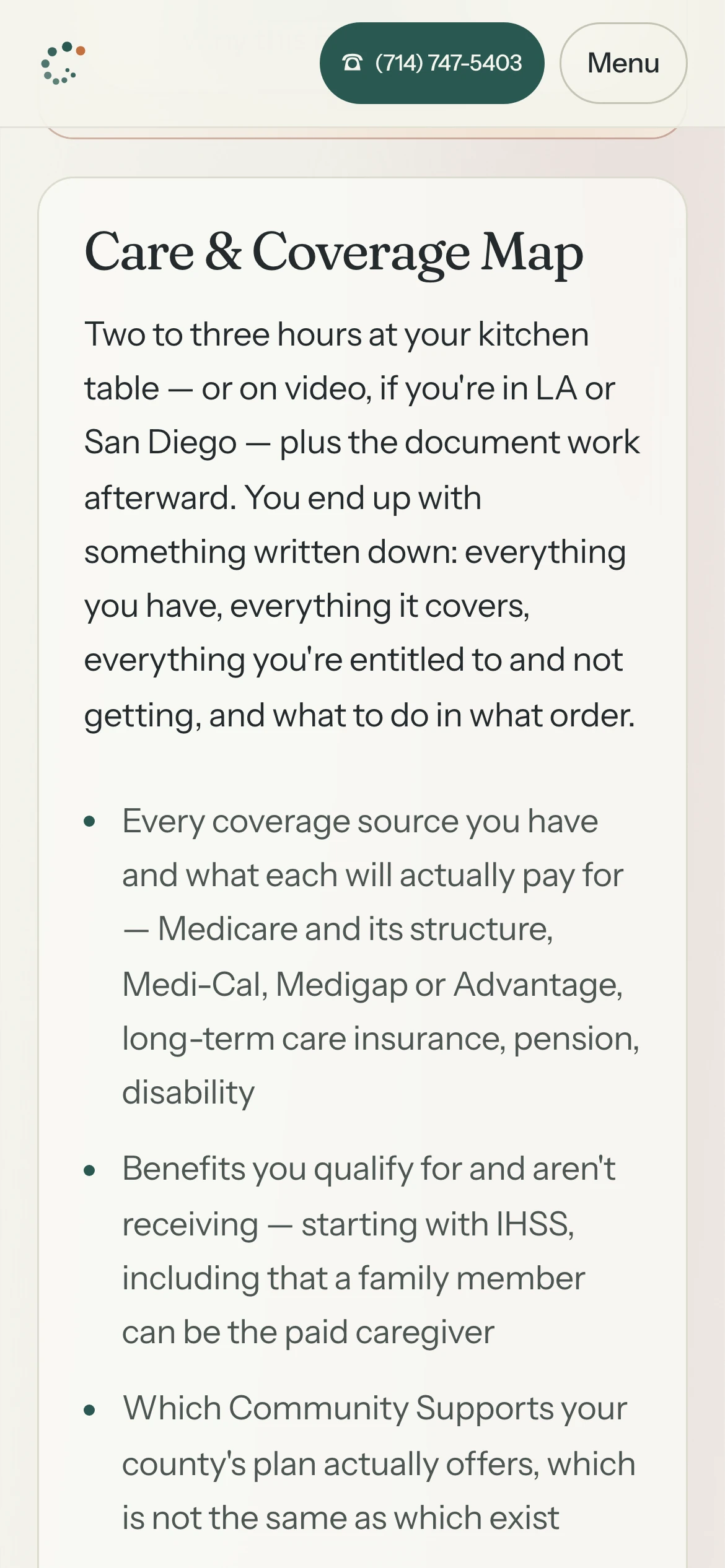 390px — a rate card keeping the price and its billing unit together at the narrowest width