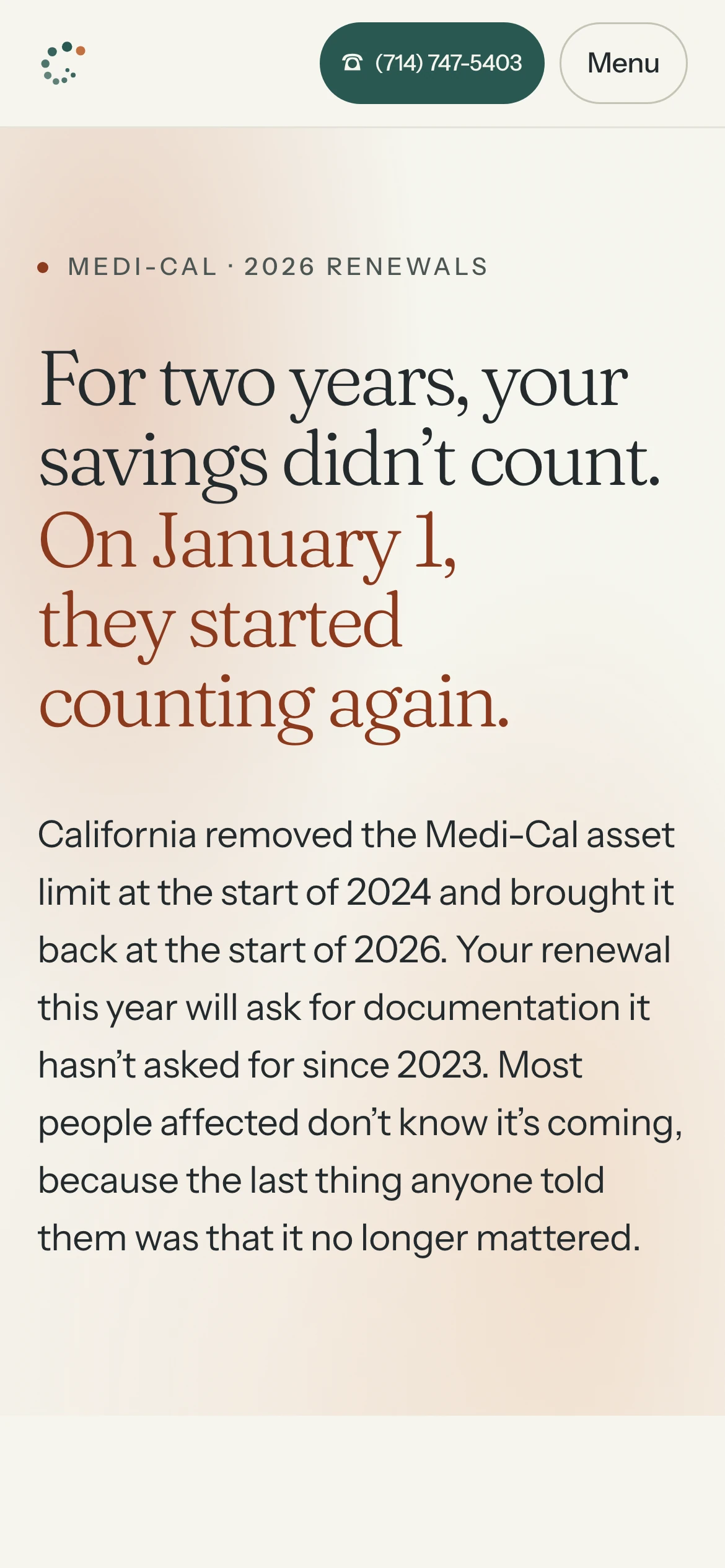 390px — the deadline page