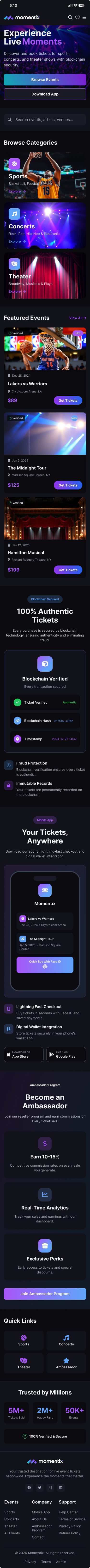 Momentix Mobile preview