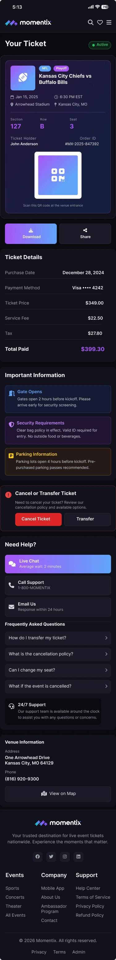 My Ticket