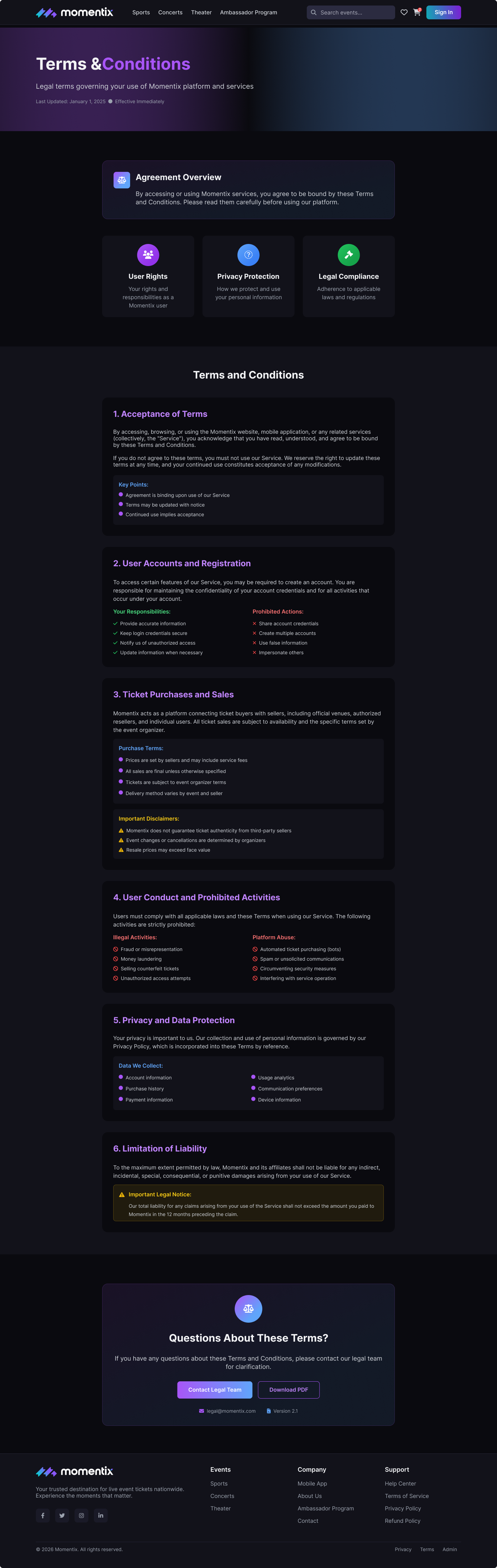 Terms and Conditions