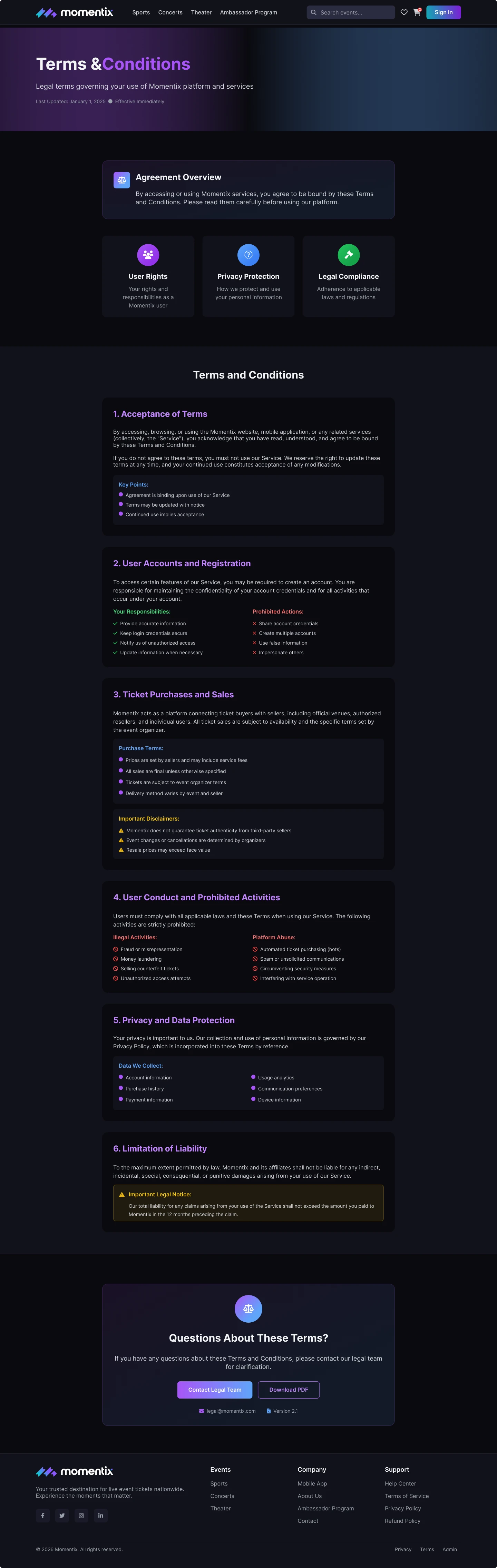 Terms and Conditions