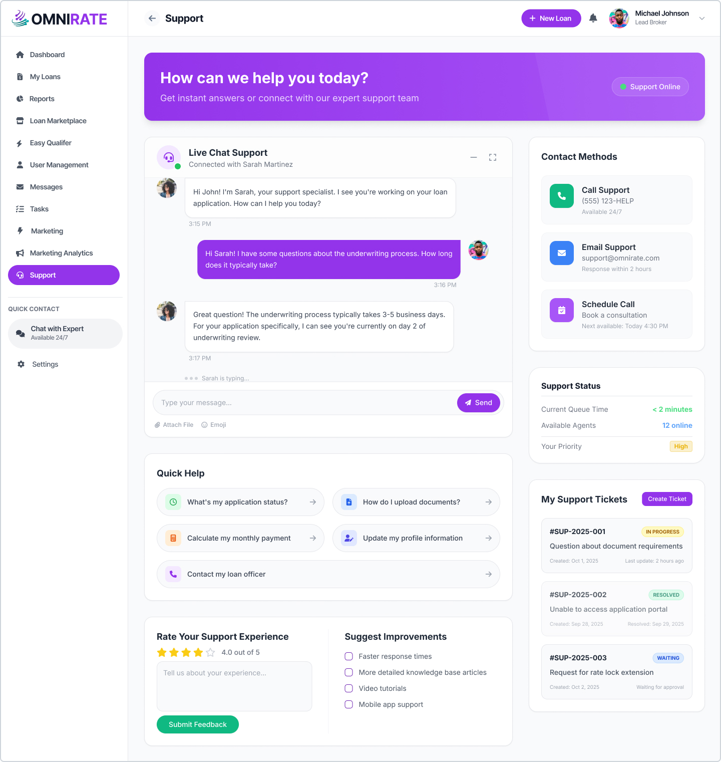 Broker Support