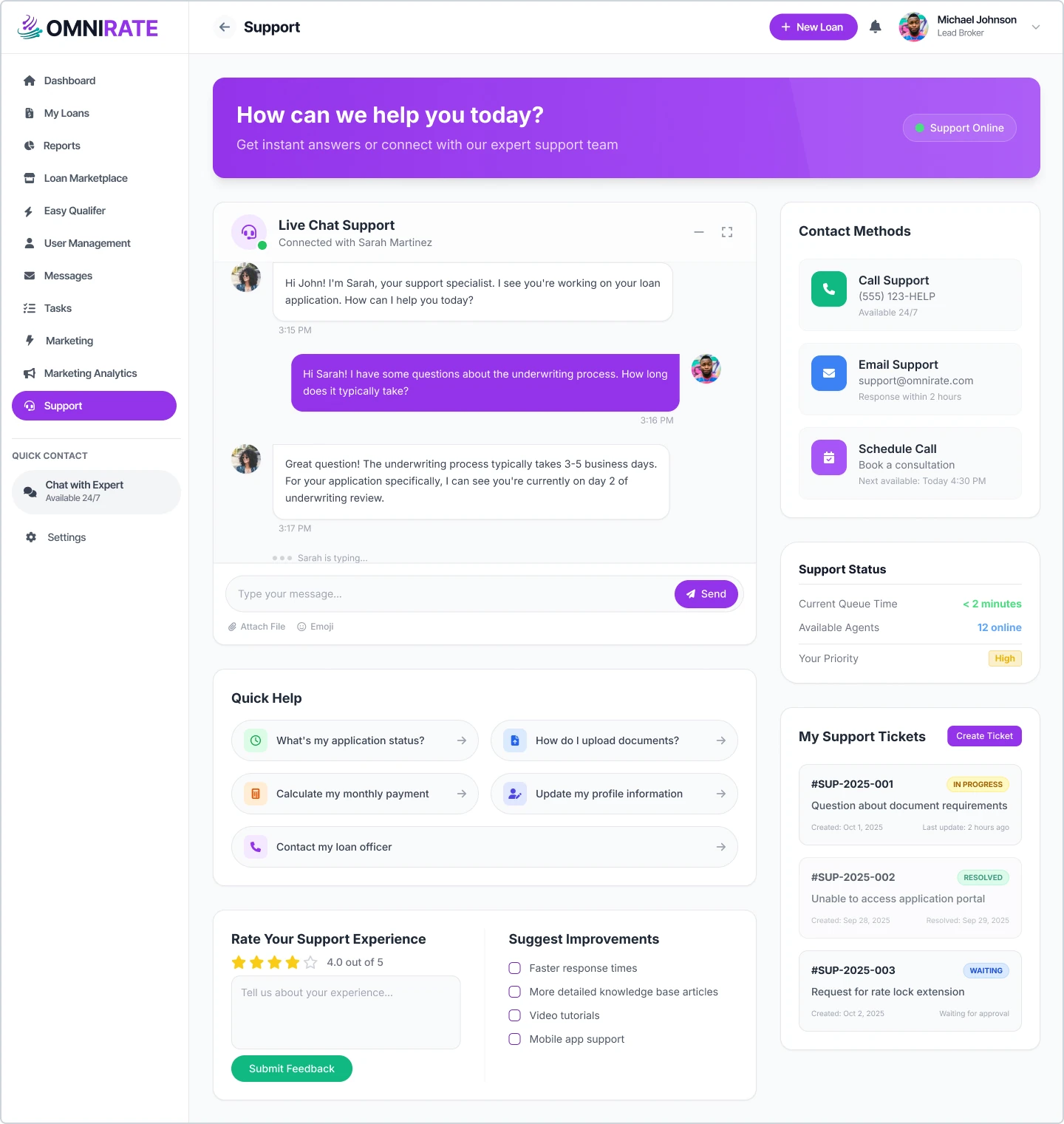 Broker Support