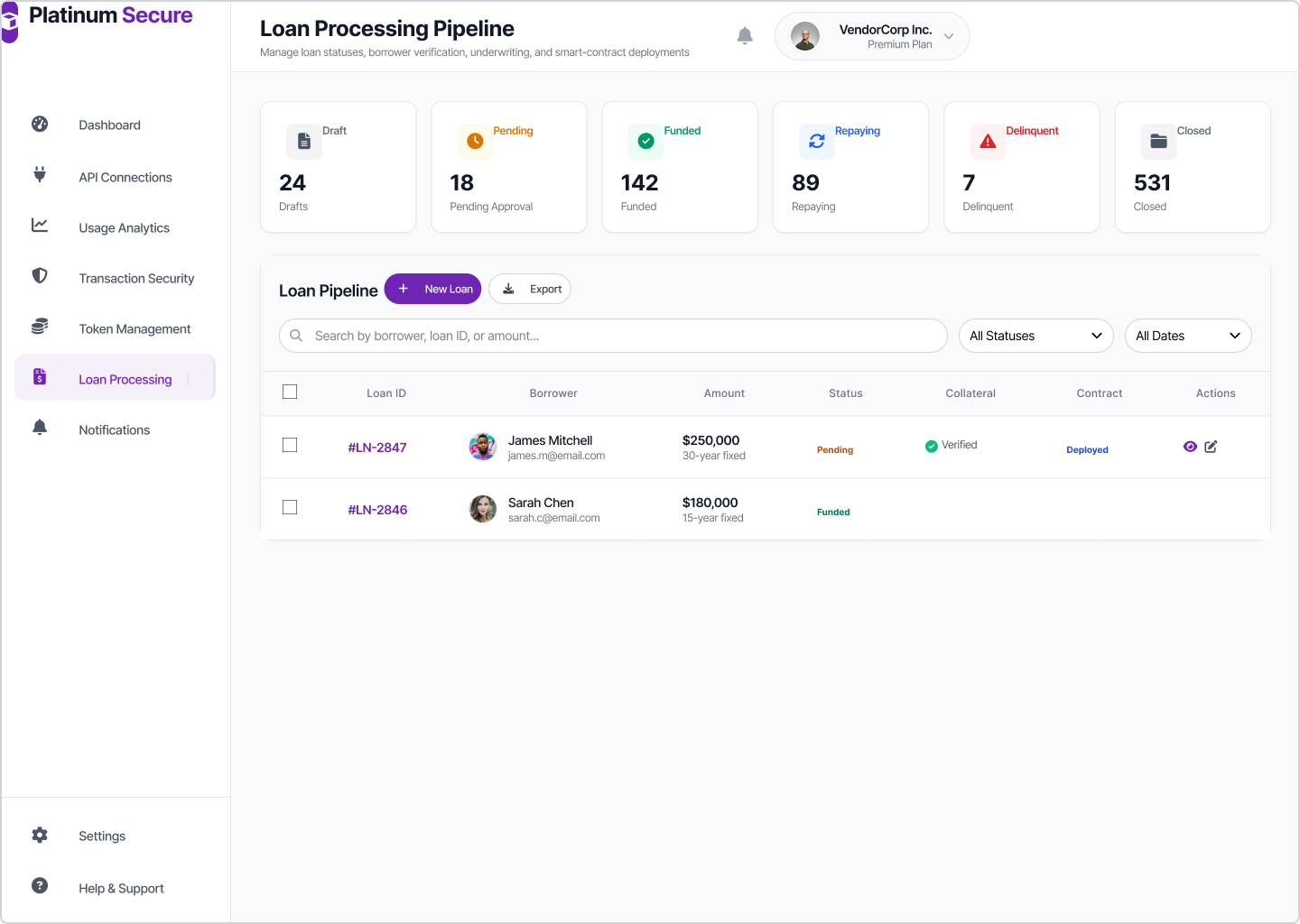 Vendor - Loan Processing