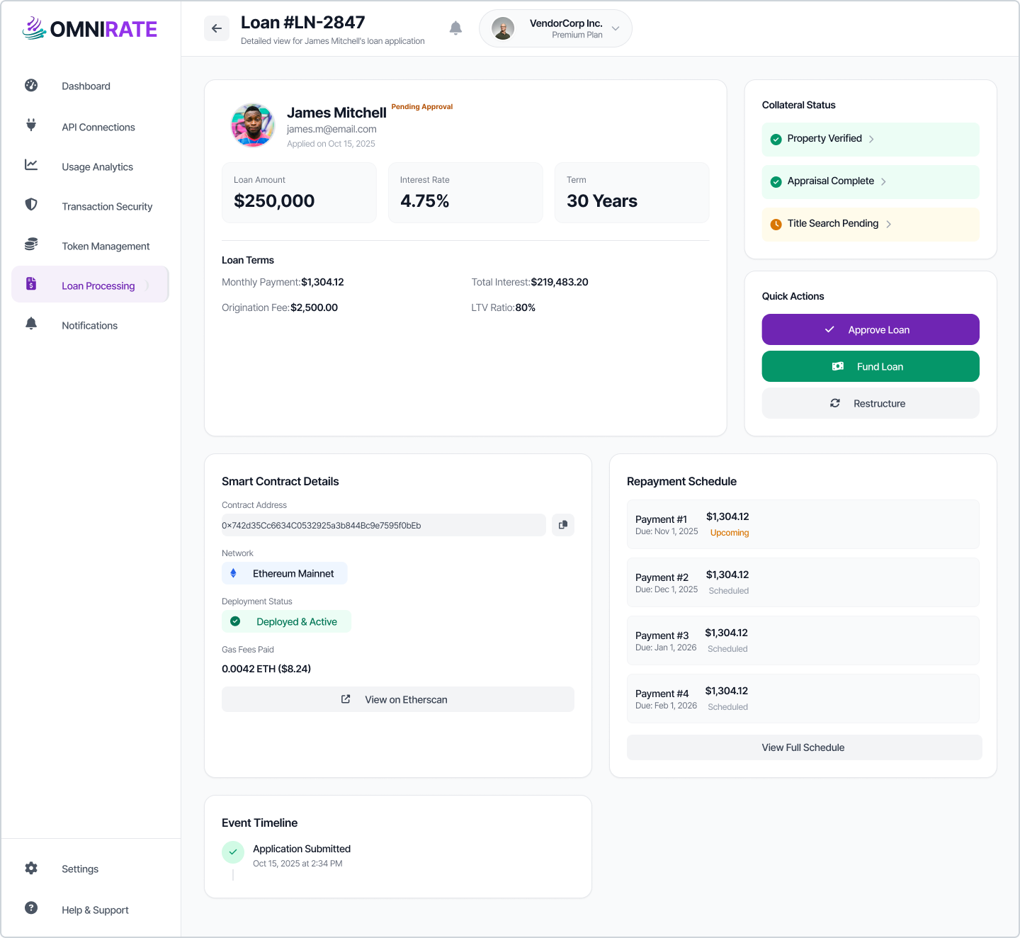 Vendor - Loan Update