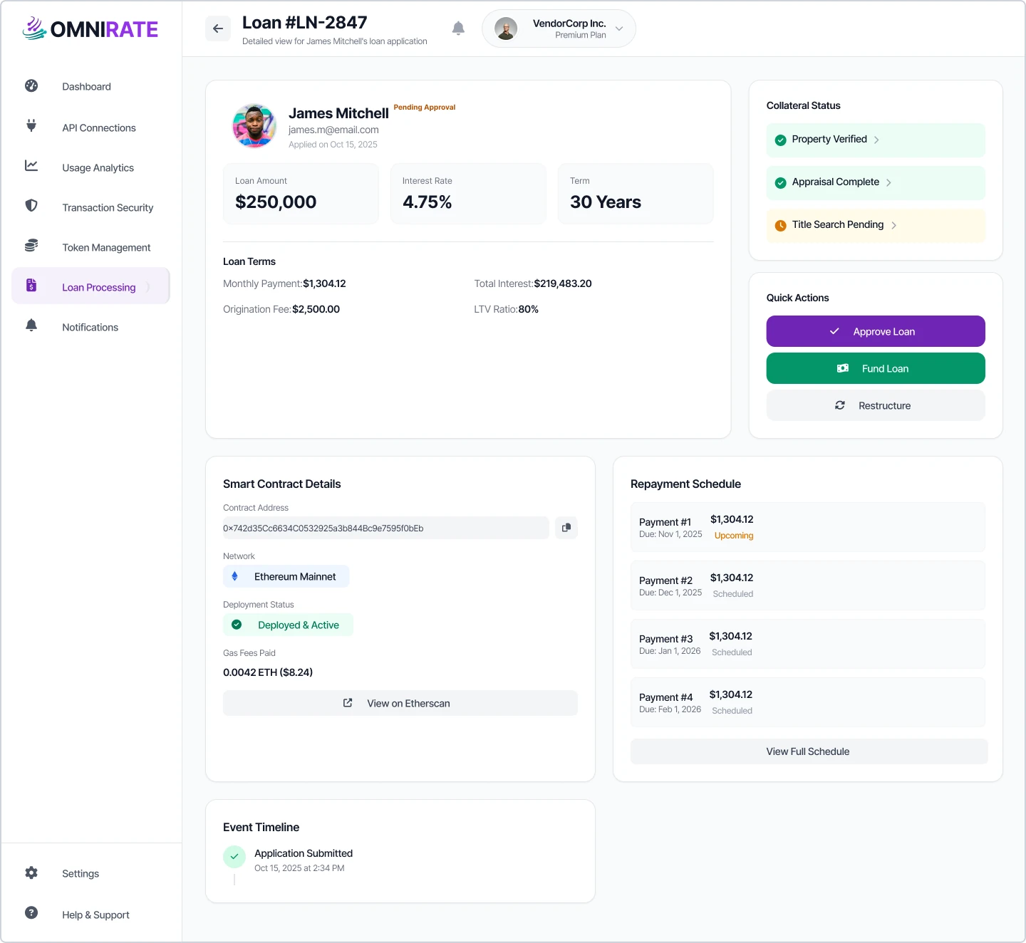 Vendor - Loan Update
