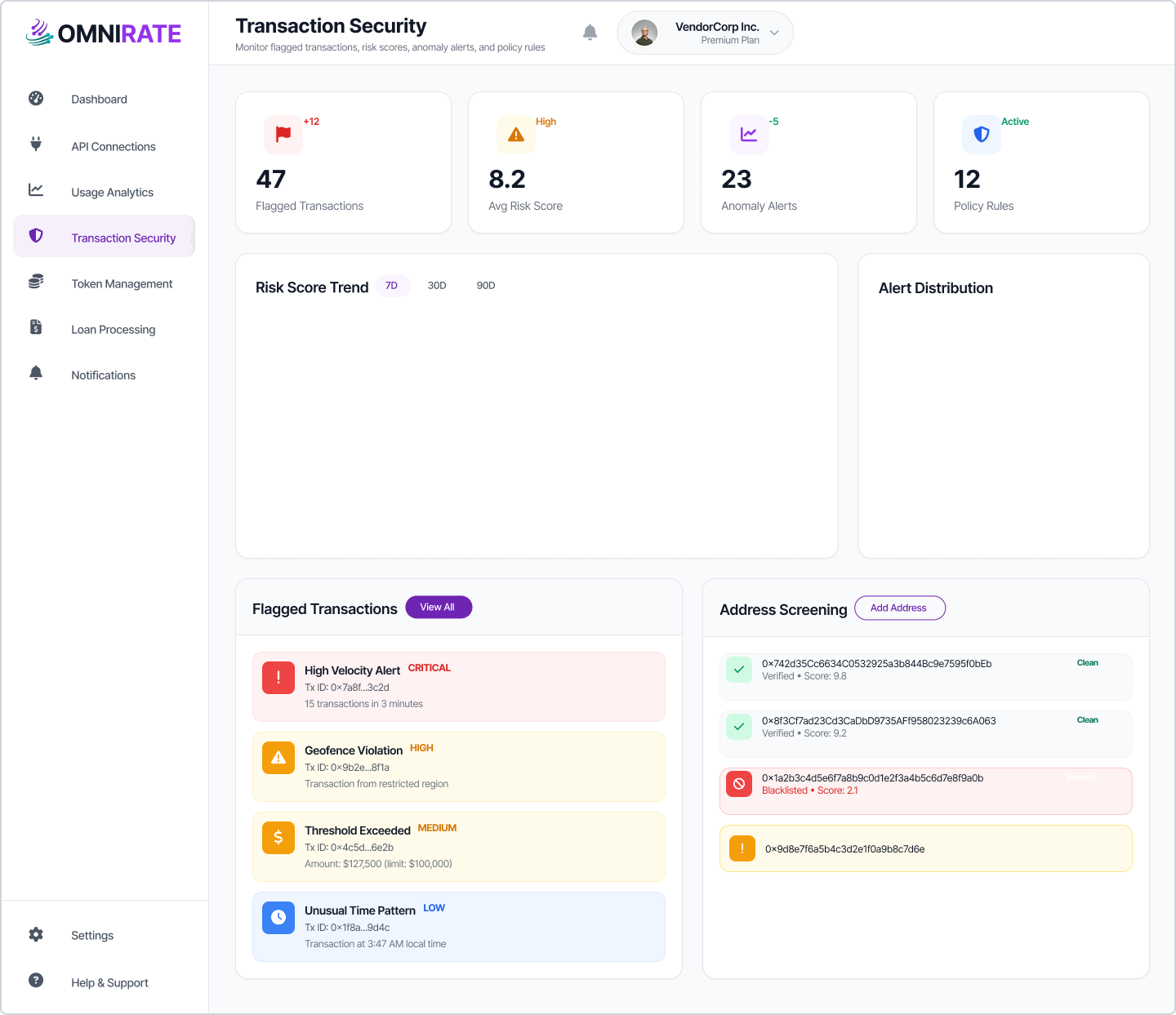 Vendor - Transaction Security
