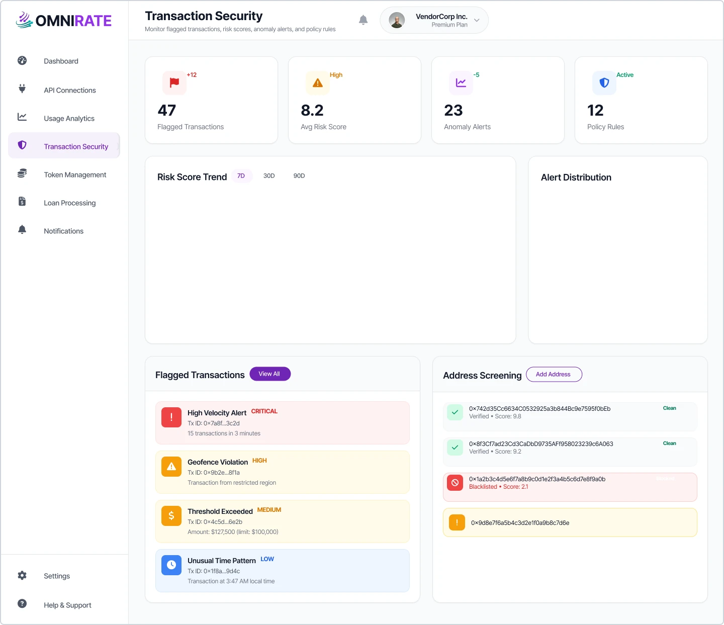 Vendor - Transaction Security