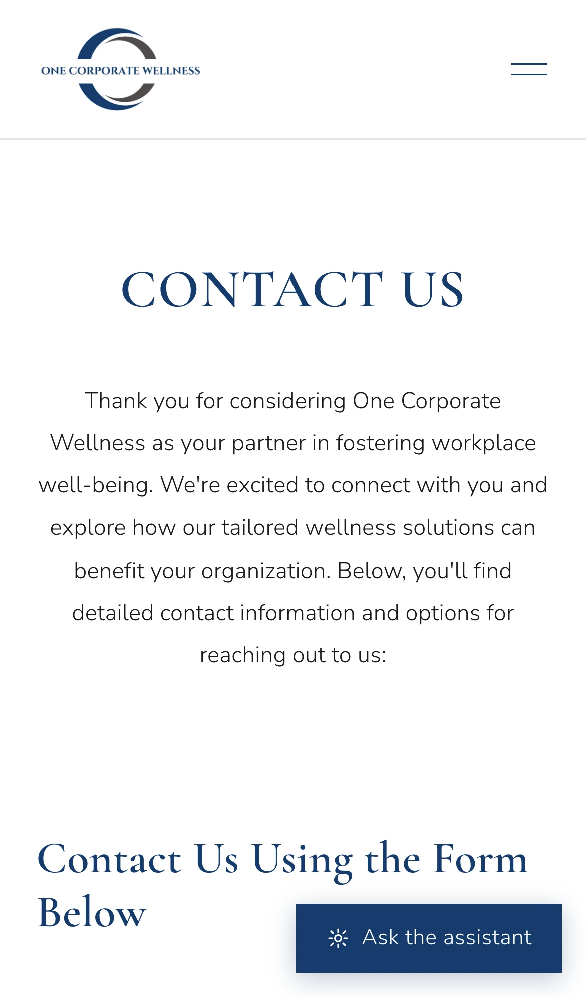 390px — the enquiry form, where a phone number still beats a form