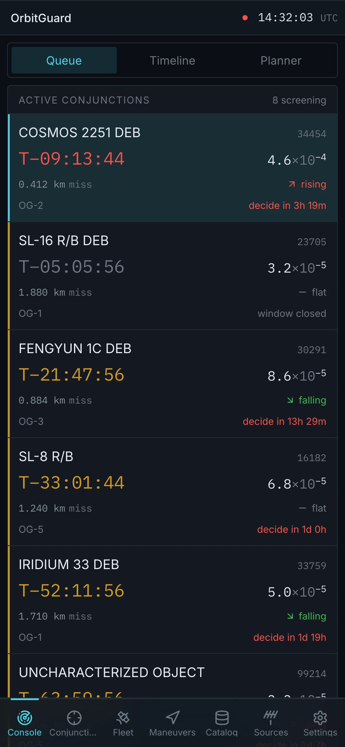 Phone — the queue, one tap away and holding selection