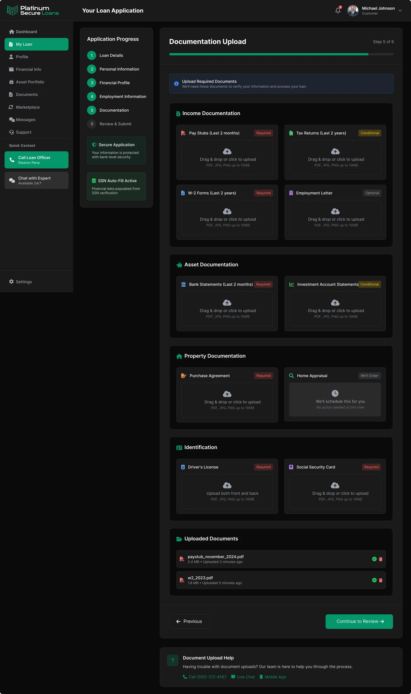 Documentation Upload