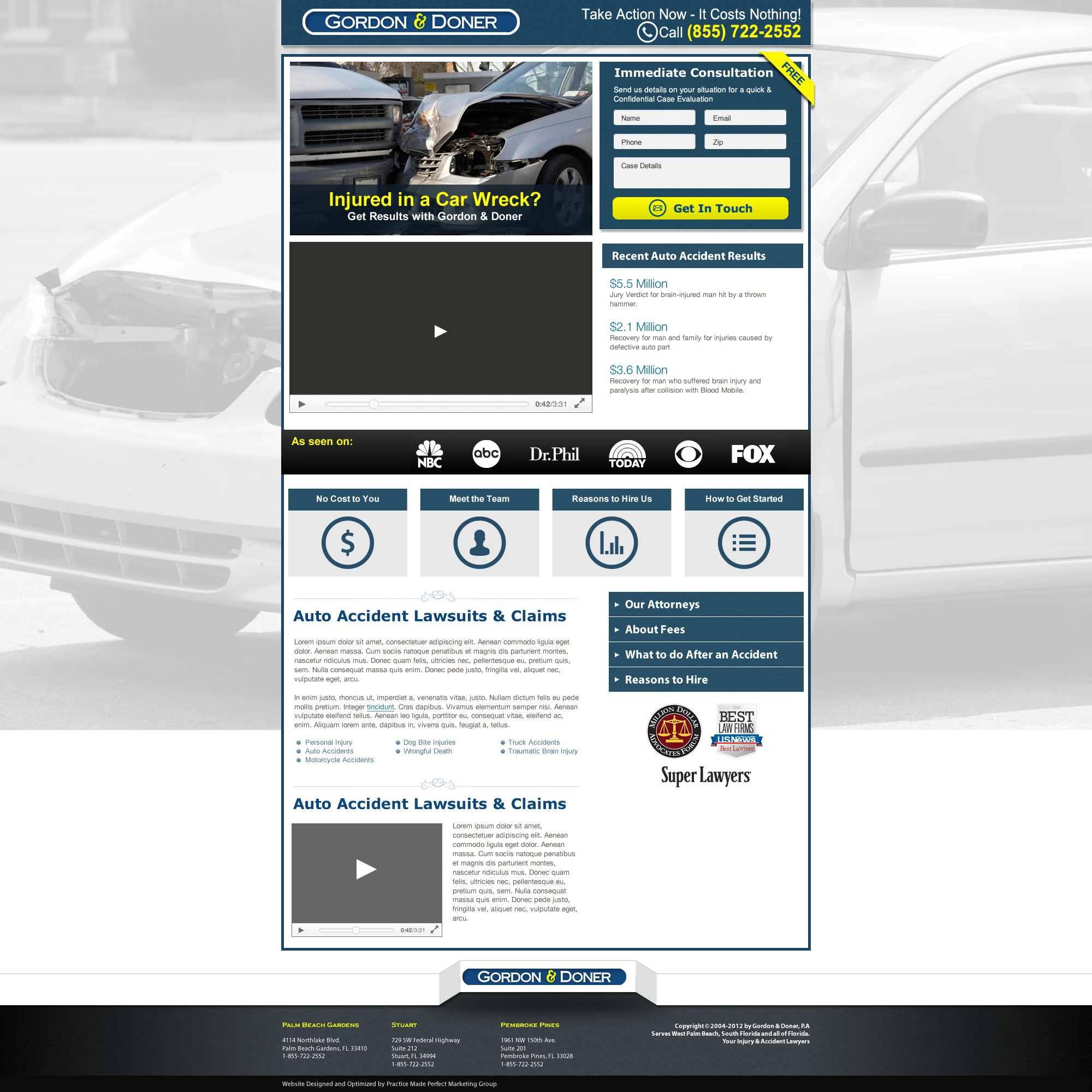 Gordon & Doner — Icon Nav Variant