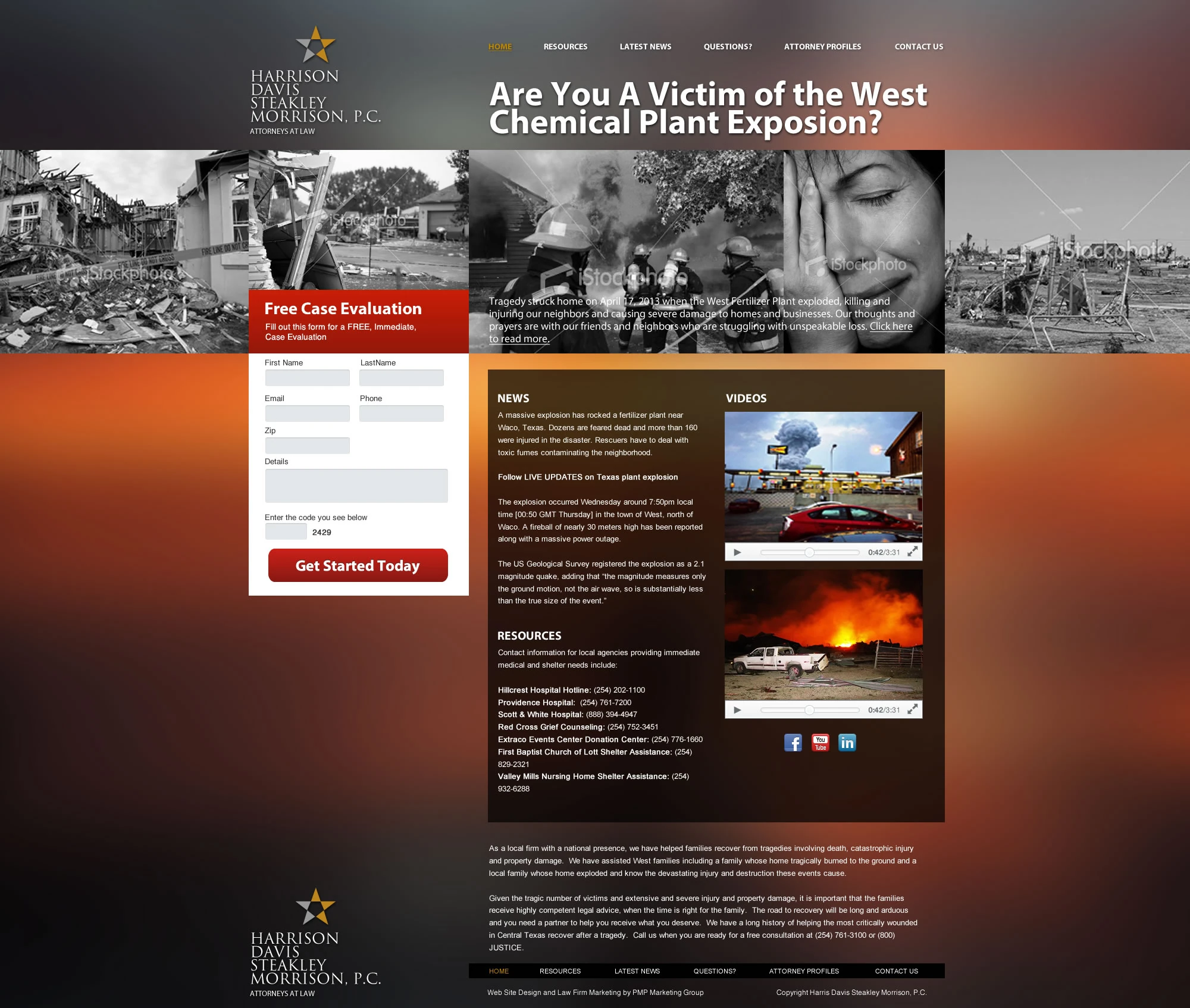 Harrison Davis Steakley Morrison — Chemical Plant Explosion