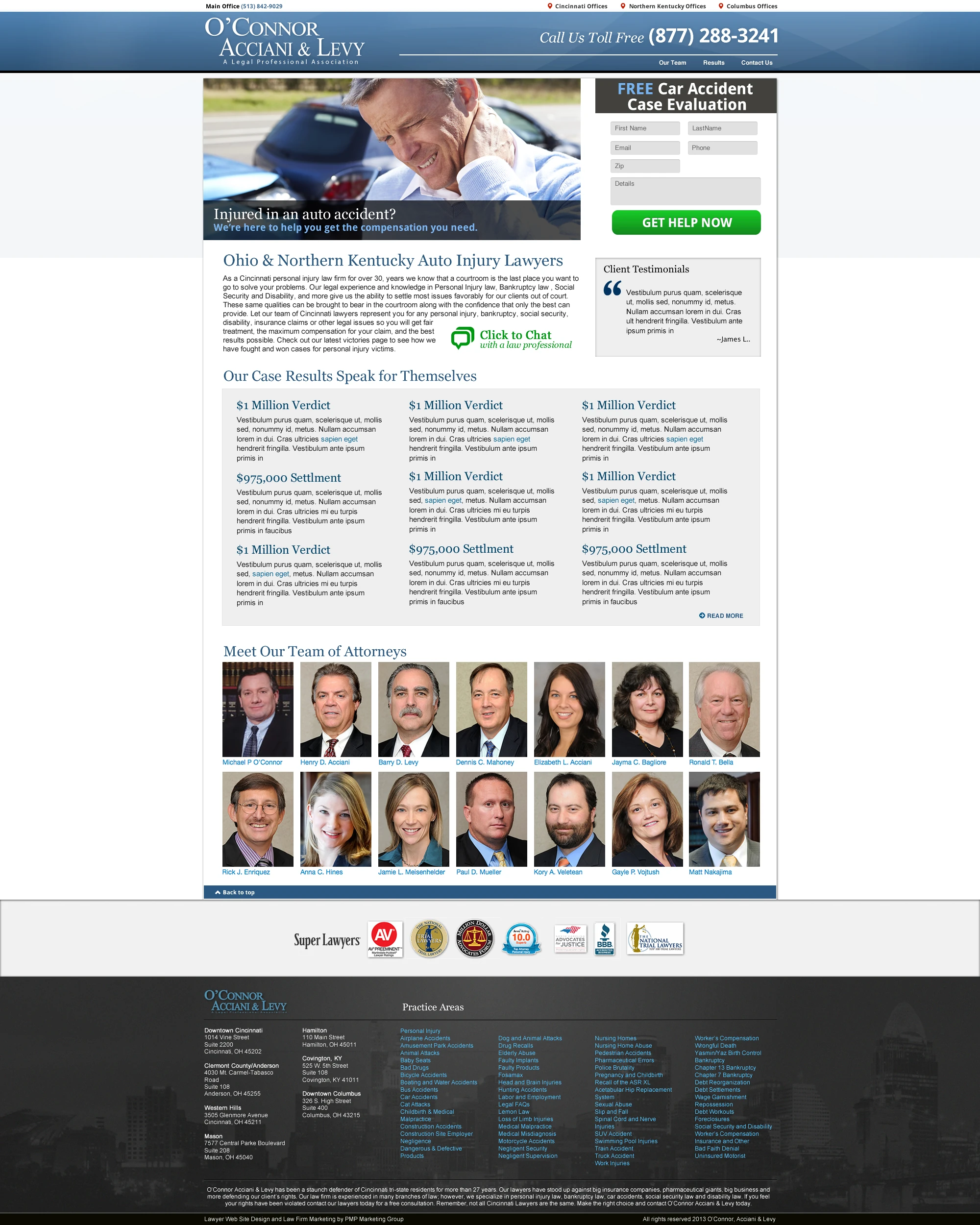 O'Connor Acciani & Levy — Auto Injury PPC
