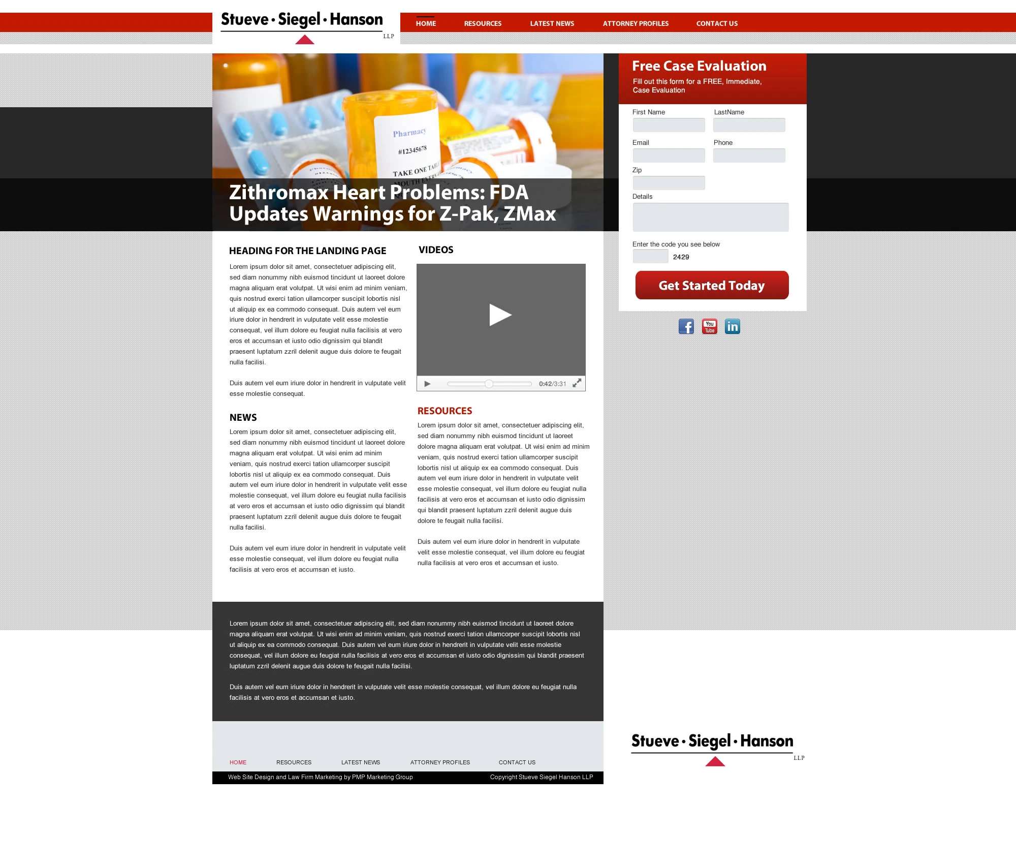 Stueve Siegel Hanson — Alert Page Variant