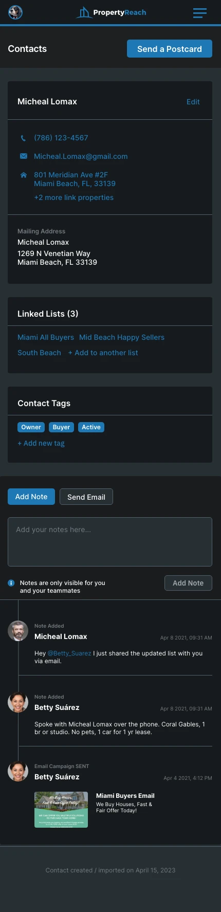 Contact Details