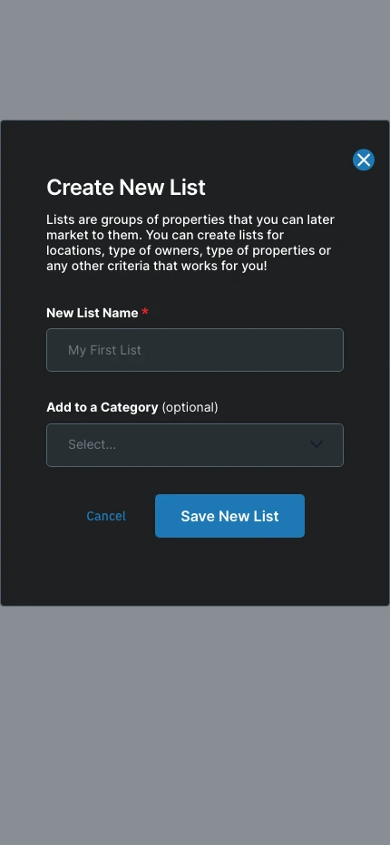 Create New List