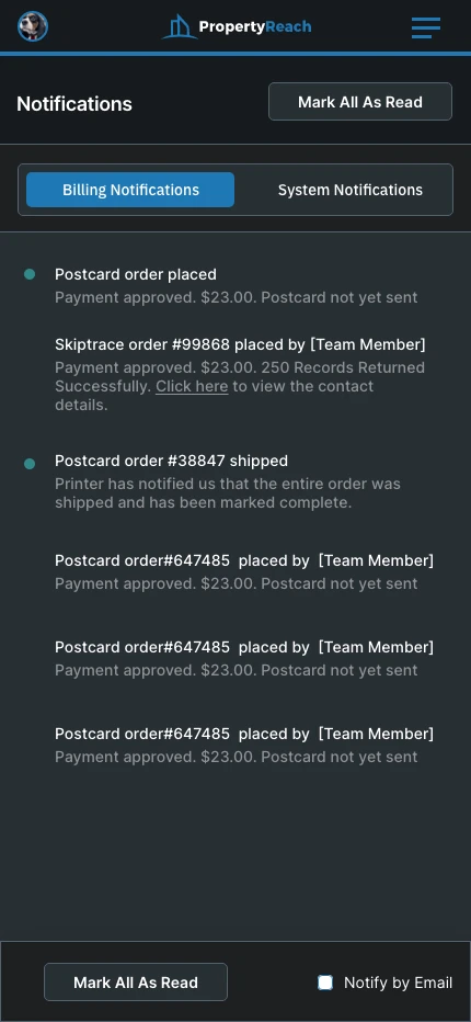 Notifications