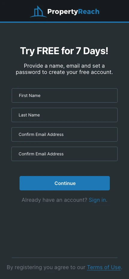 Sign up