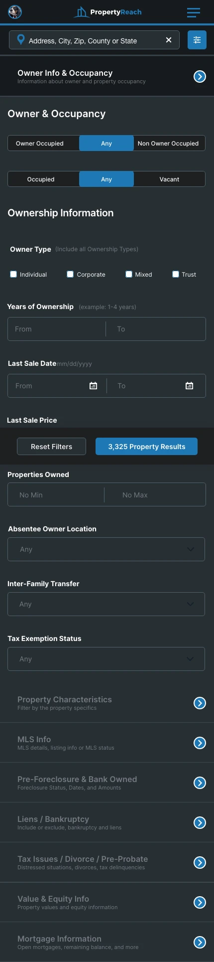 Owner Info