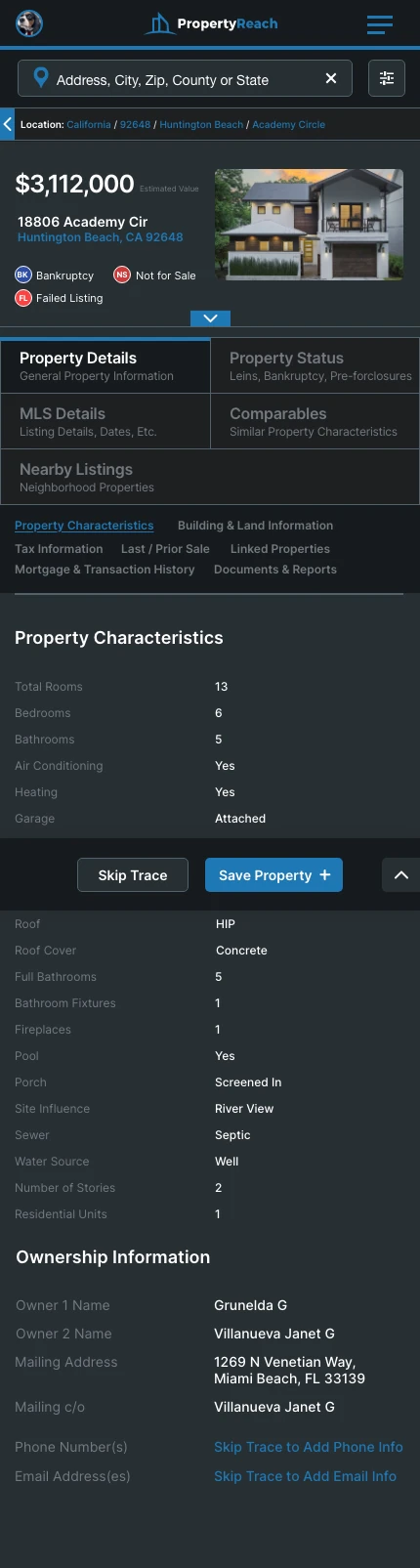 Property Details – Full – Callapse