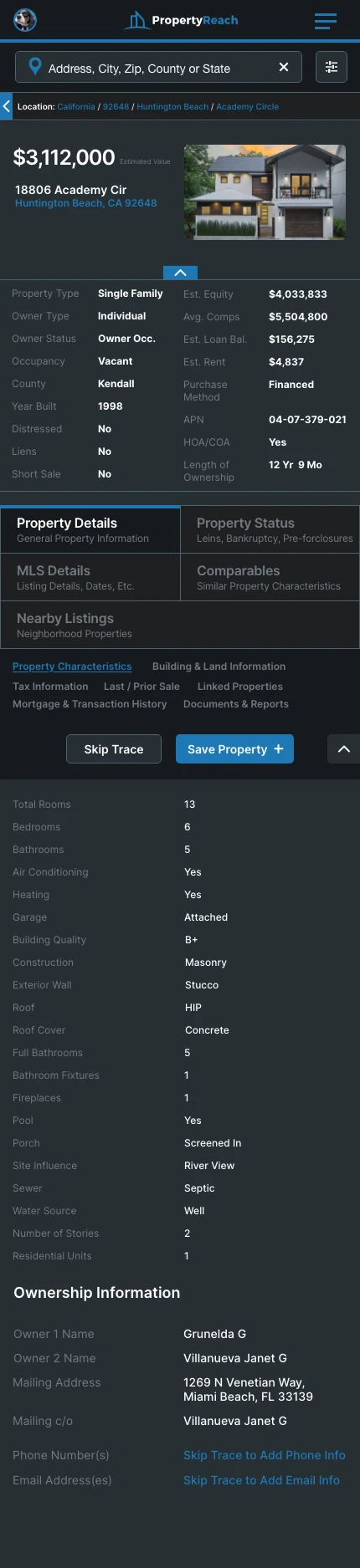 Property Details – Full