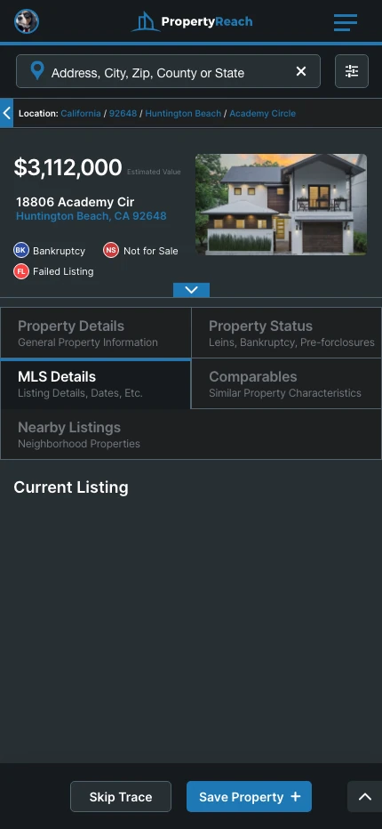 Property Details – MLS Details
