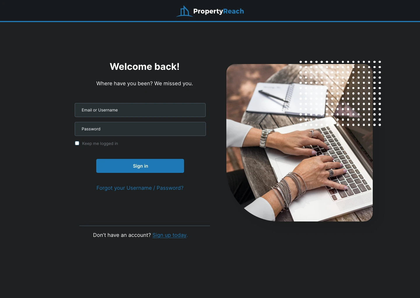 Login – Dark