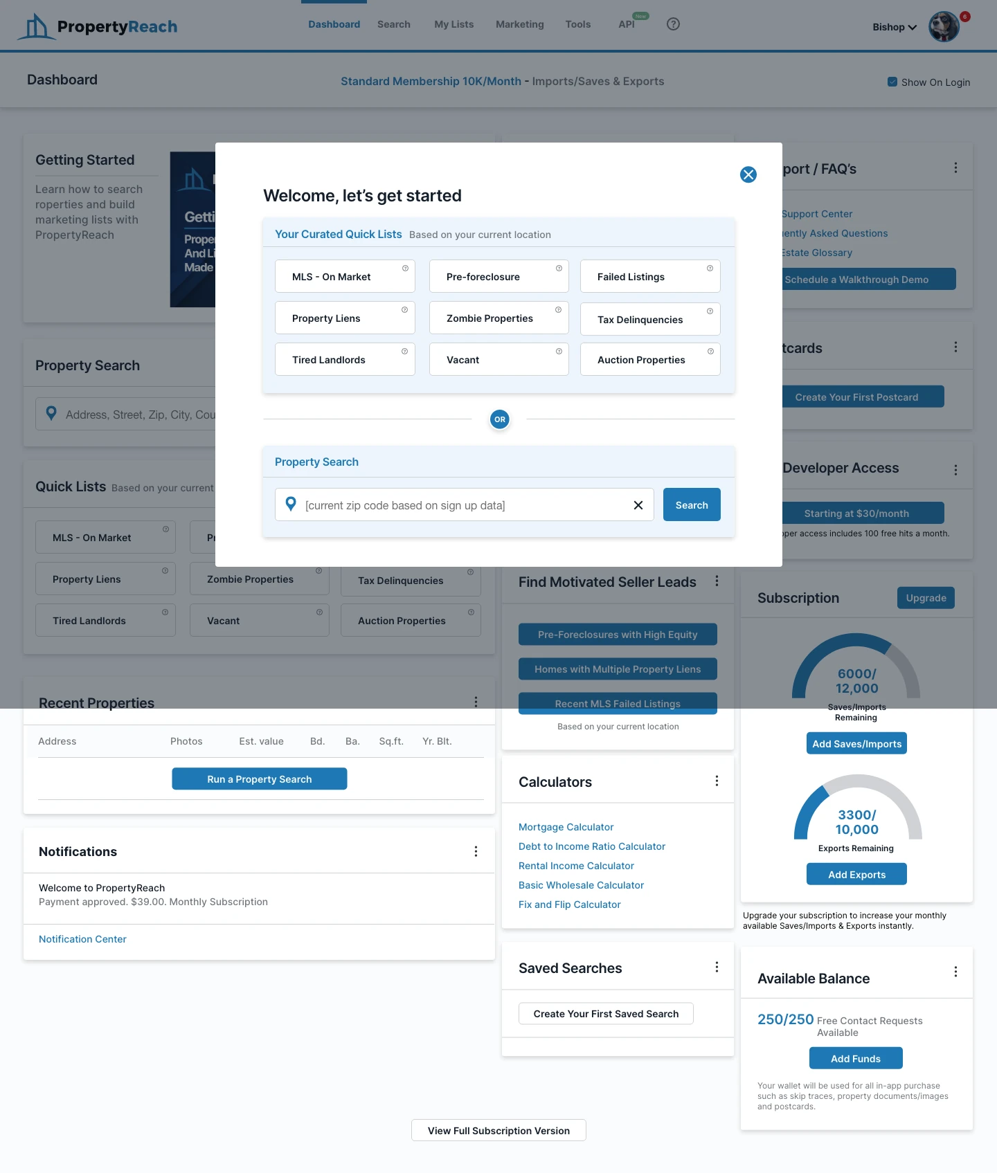 Dashboard