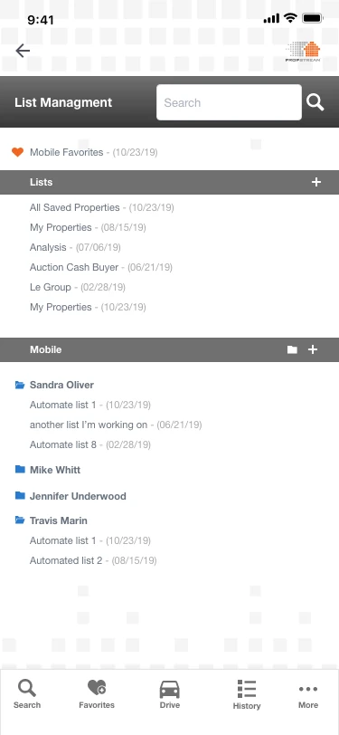 Manage Lists