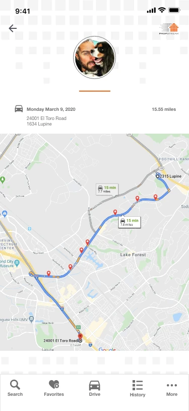 More - Your Activity – Map