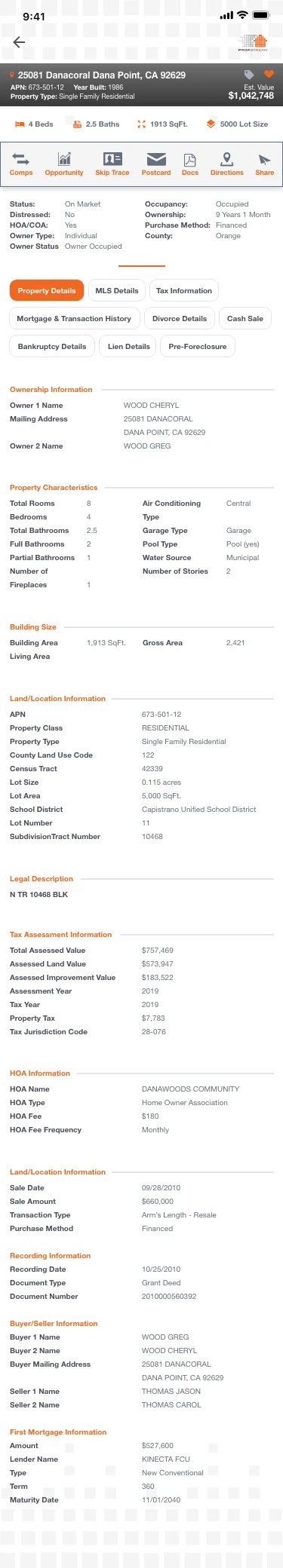 Property Details – Details