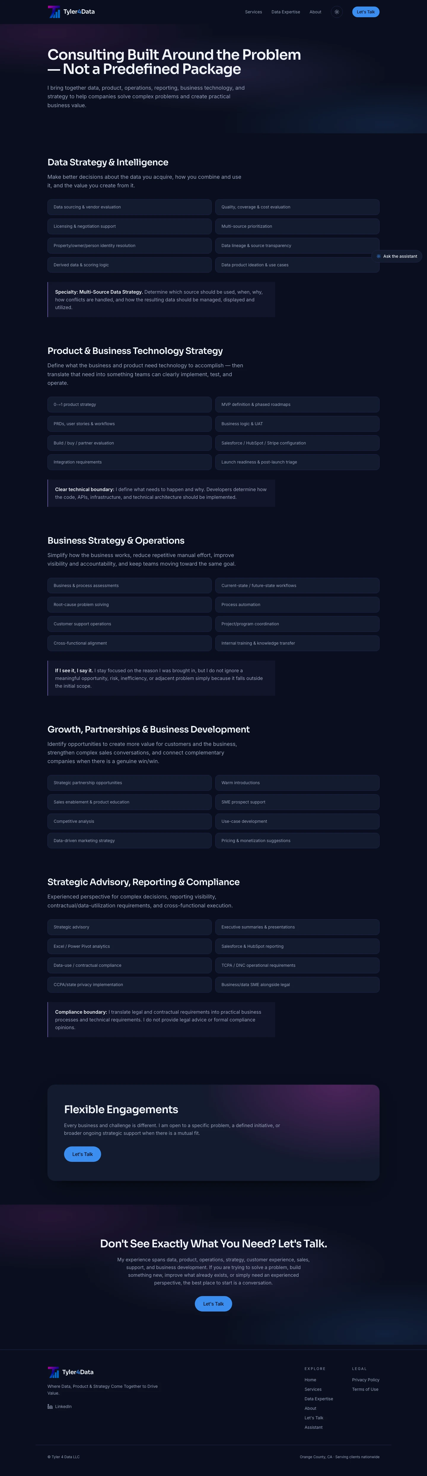 Services — dark