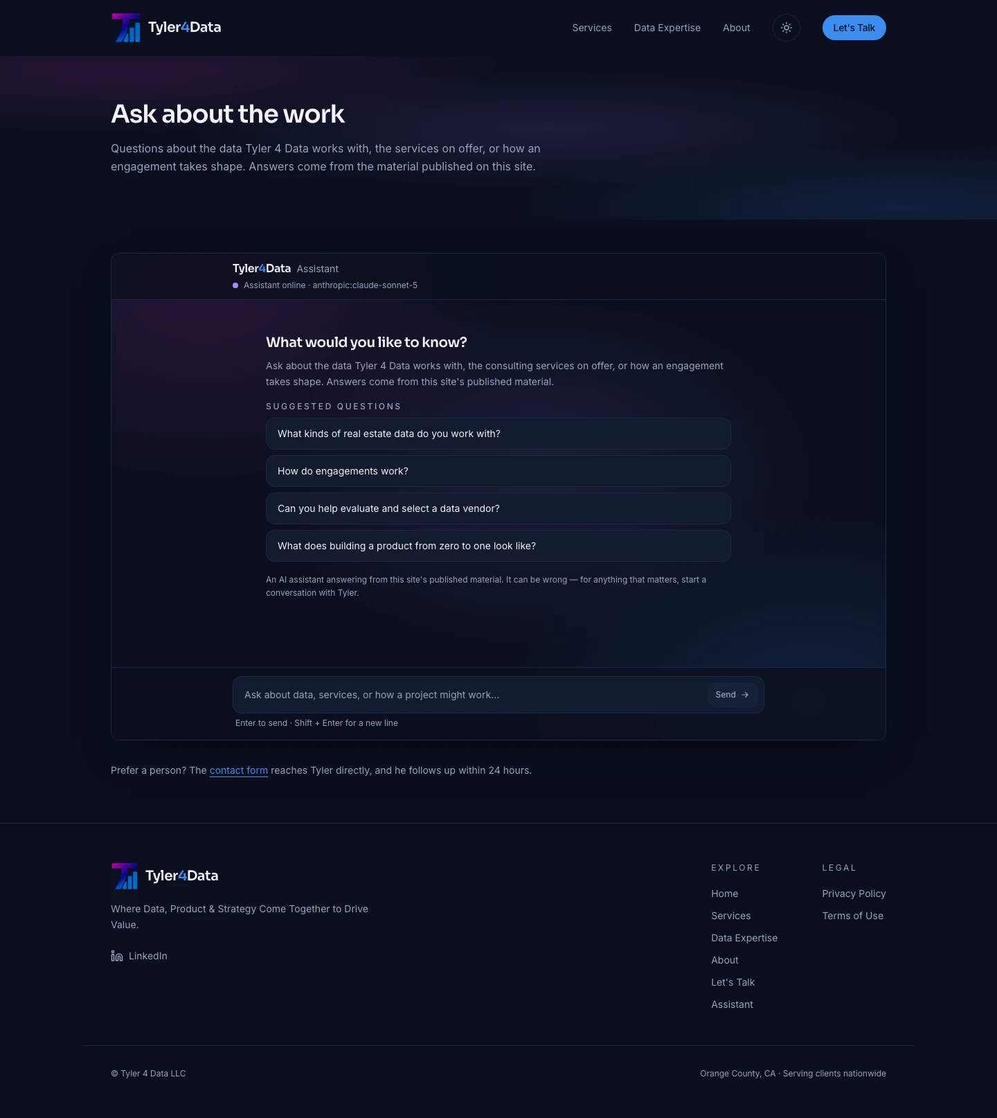 Assistant — dark